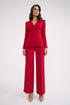 High Waist Straight Trousers With Thin Belt